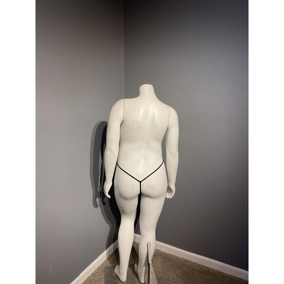 cacique lingerie Babydoll Dress And Thong Panties Black Lace Size 18/20 Sexy - Picture 7 of 9